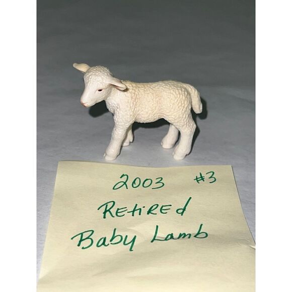 SCHLEICH LAMB Standing Sheep Baby Animal Farm Figure 2003 Retired #3 - Picture 1 of 6